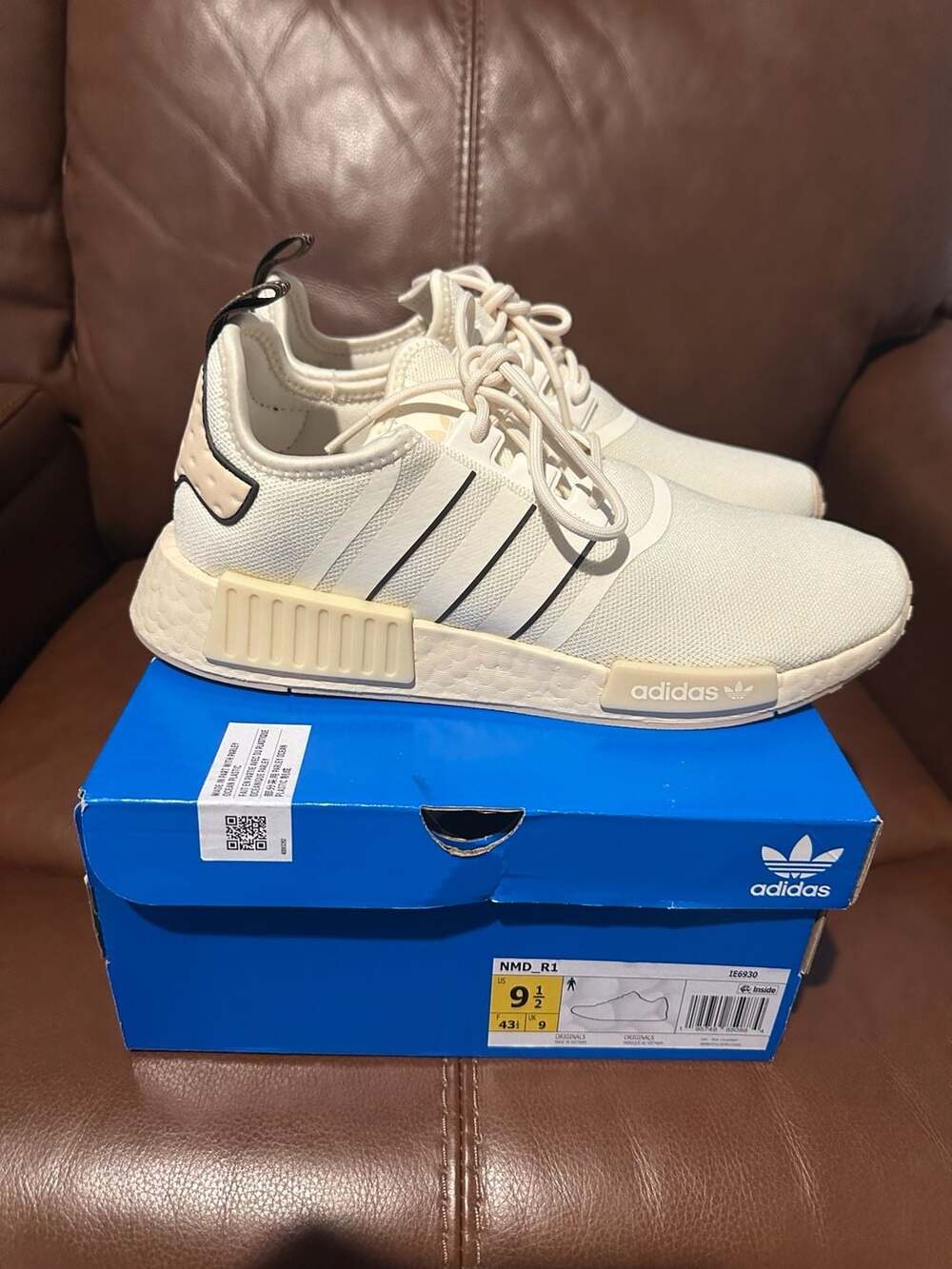 Adidas NMD_R1 Cream Dark Brown IE6930 Sneakers Men's Size 9.5